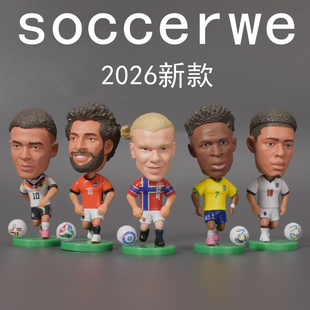 soccerwe 足球公仔2025-2026赛季更新球星模型摆件 梅西C罗姆巴佩