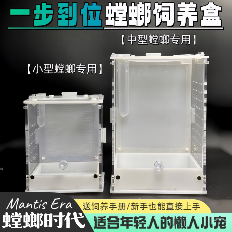 螳螂饲养盒昆虫饲养盒一步到位高爬宠缸/箱