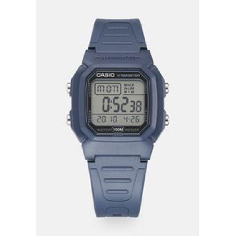 代购卡西欧男士腕表背光闹钟计时日期蓝色塑料合成防水日常运动