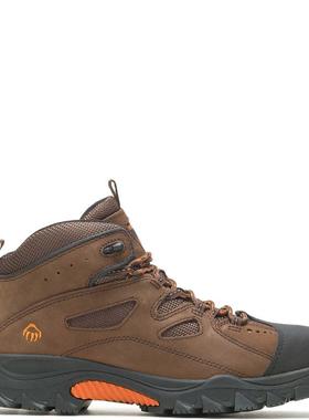 代购Wolverine男士工装靴透气吸汗防疲劳防护牛巴革磨砂皮