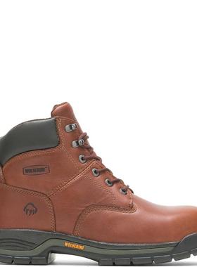 代购Wolverine男士工装靴轻便透气减震抗疲劳系带软头