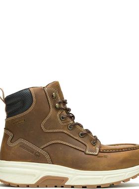 代购Wolverine男士工装靴透气吸汗轻便缓震6英寸系带防水