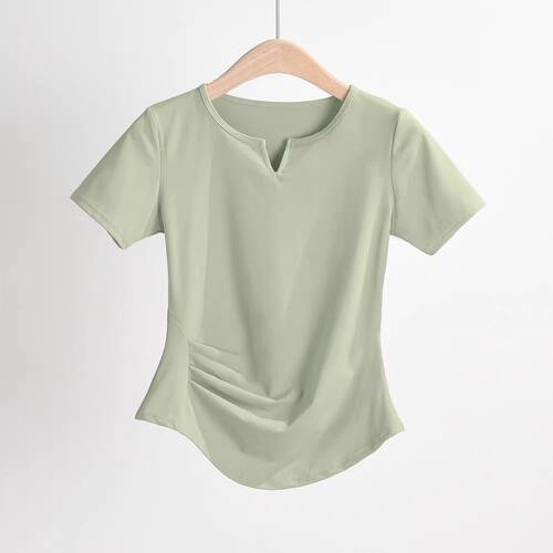 女夏季速干短袖性感晨跑步训练运动衣专业高端时尚瑜伽服