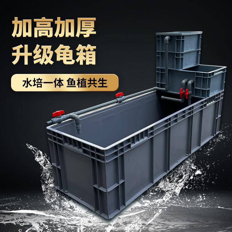 生态龟缸家用鱼龟混养缸