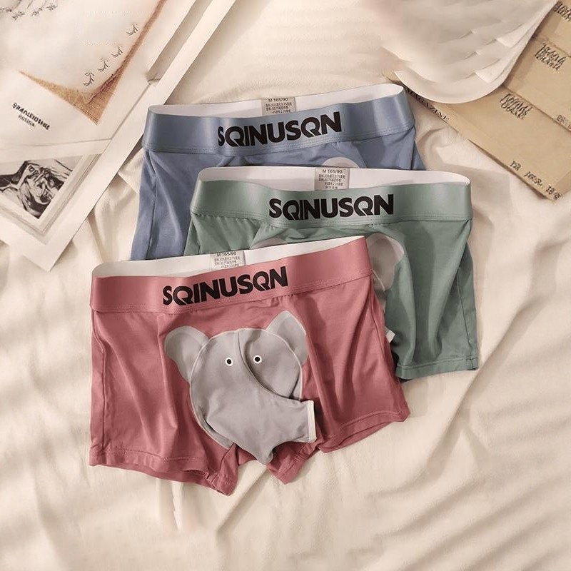 2条 狮奇诺莫代尔男士枪弹分离平角裤开口大象鼻子性感搞怪男内裤,女士内衣/男士内衣/家居服,男平角内裤,淘宝优惠券,粉丝福利购,淘宝优惠卷