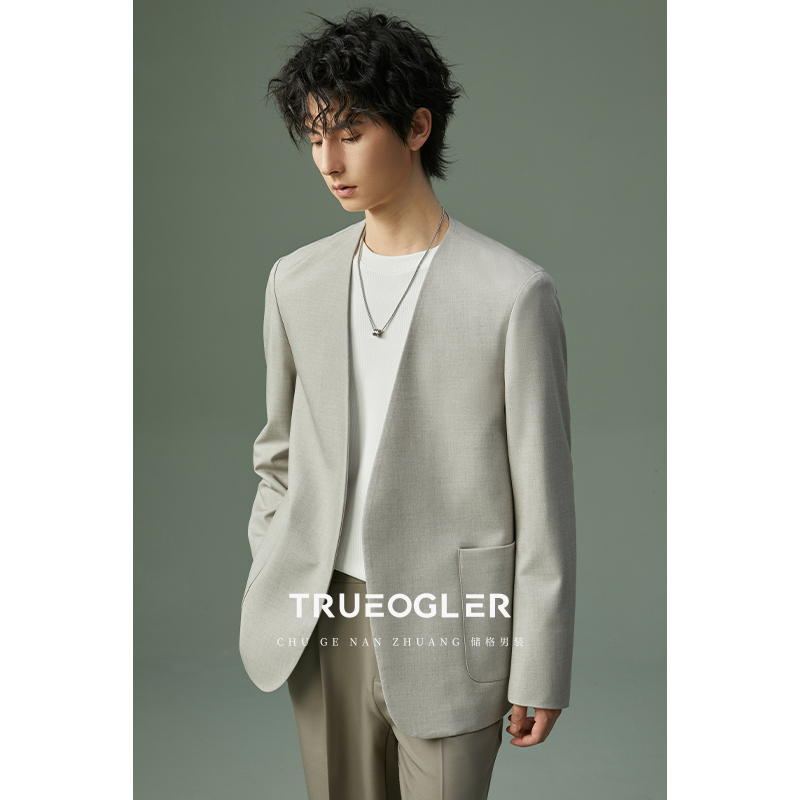 休闲西服双排扣时尚帅气