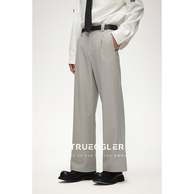 莱赛尔天丝休闲裤男直筒宽松