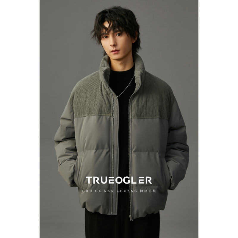 三防灯芯绒厚款羽绒服