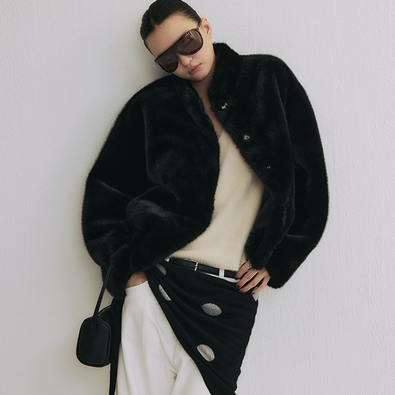 SLO“小樽暮色”环保皮草外套