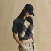 羊绒针织衫 SLO 学院派 拉绒蓬松舒适奢感宽松小箱型显瘦毛衣女