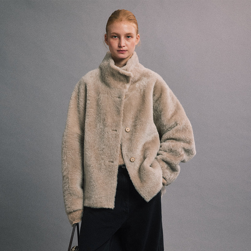 SLO“冬日暖阳”羊皮毛一体皮草