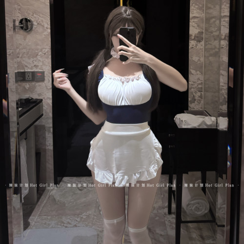 辣妹计划：被你宠坏*带胸垫睡裙女仆性感睡衣cos制服纯欲qqny套装