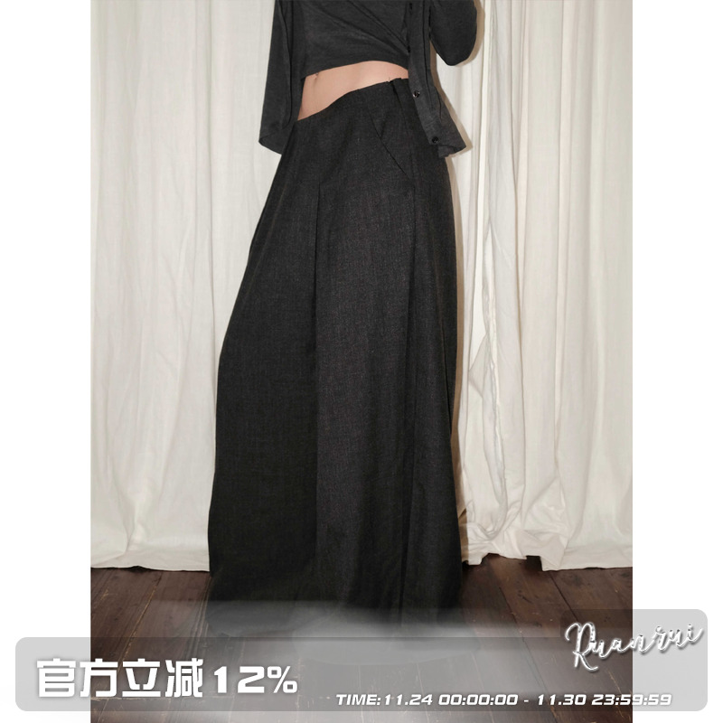 松弛主义慵懒阔腿阔腿裤