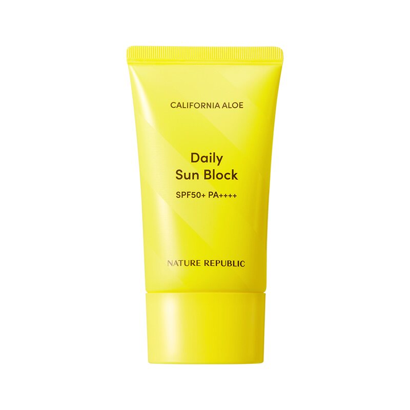 韩国naturerepublic自然乐园加州芦荟防晒霜日用款保湿隔离spf50