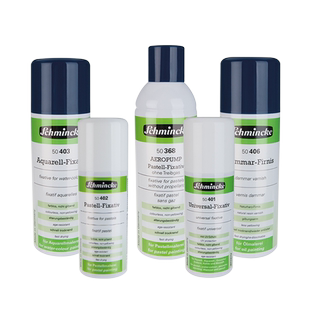 德国SCHMINCKE史明克定画液 通用媒介剂水彩粉彩油画炭画铅笔画美术用喷罐装定画喷剂