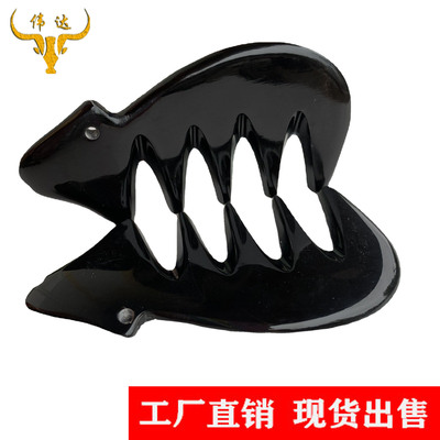 牛角小兔五齿按梳牛角经络梳牛角头部按梳牛角梳子厂家