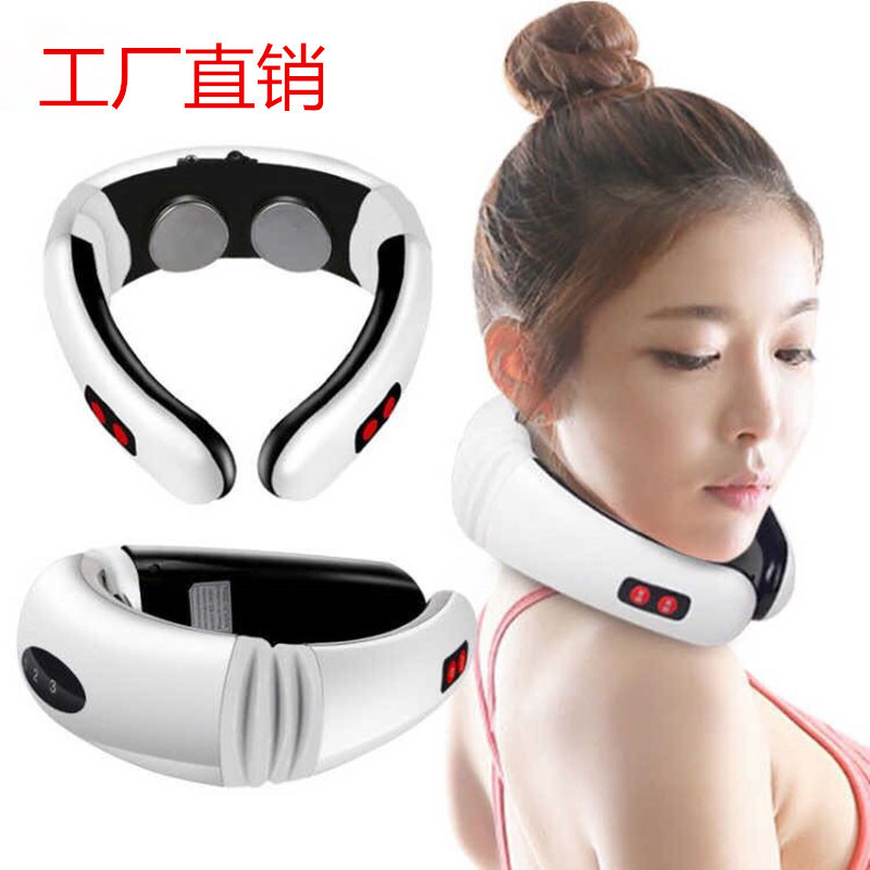 颈椎按仪电磁击小型脉冲理疗仪多功能颈部护颈仪智能颈椎按器