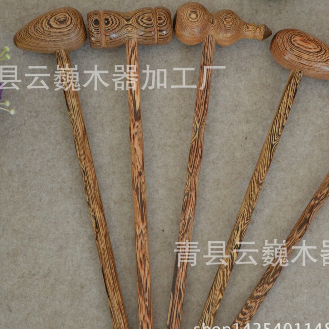 鸡翅木 健身锤敲背葫芦木质鸭蛋按摩捶敲打锤厂家大量