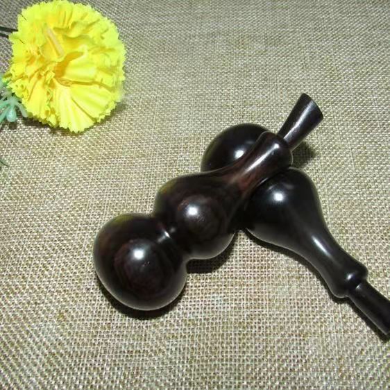 文玩葫芦紫光檀小葫芦摆件木质手把件葫芦厂家