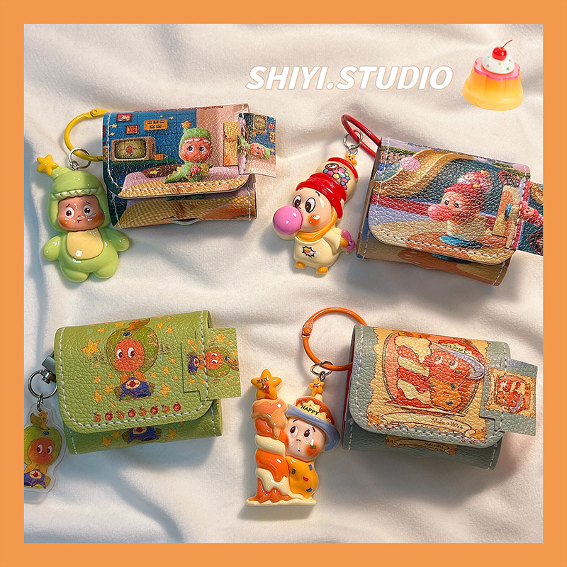 可爱漫画星星小人带挂饰适用AirPods4保护套新款iPod苹果耳机壳1/2代无线蓝牙3代airpodspro2代软防摔耳机套