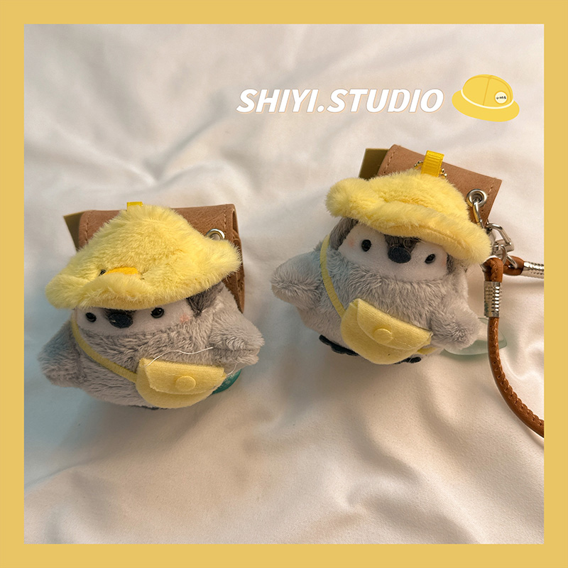 jellycat可爱黄帽企鹅背包适用AirPods4保护套新款iPod苹果耳机壳1/2代无线蓝牙3代airpodspro2代防摔保护壳