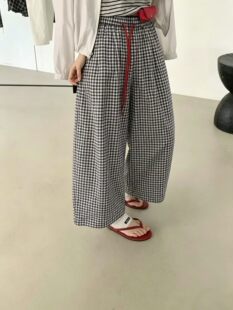 2026夏季新款时尚百搭松紧腰抽绳束脚休闲工装裤女简约显瘦