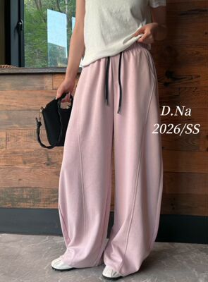 蒂娜2026春夏新款拖地阔腿裤子通勤新款百搭显瘦休闲卫裤