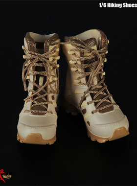 现代潮流 1/6 兵人 迈乐靴作战靴 登山靴 空心系鞋带ACG-34登山靴