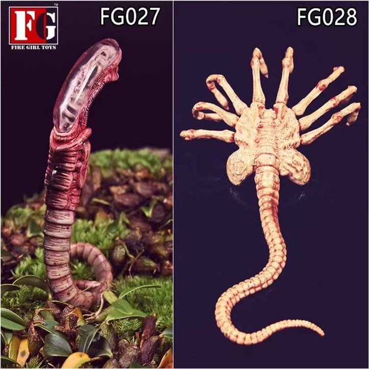 Fire Girl Toys 1/6 铁血战士异形契约FG027/028 幼虫扒脸虫场景