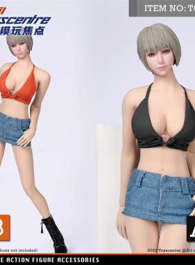 现货 Toyscentre1/6女兵人 TCT-026 吊带背心+短裙+内裤套装 模型