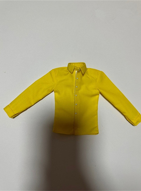 Toy center现货1/6 兵人衣服模型 衬衣 上衣 黄色衬衫 常规素体用