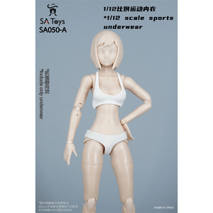 现货SAtoys SA050 1/12比例运动内衣适合 ph女兵人包胶素体