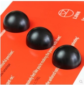 【韵材坊】Y系列老料黑檀木音响音箱避震脚钉球顶 自粘型