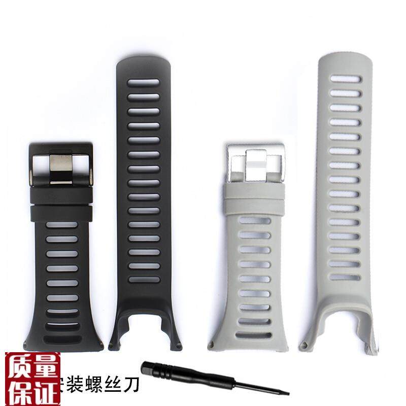 代用颂拓suunto拓野3表带AMBIT3ER酷黑GPS3peak户外硅胶表带