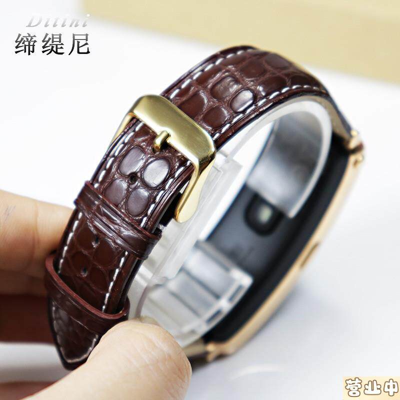 原装品质适用华为手环B7B6B5鳄鱼皮表带替换带B3智能商务休闲皮表