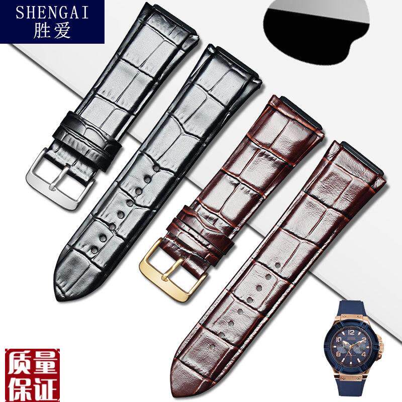 盖尔斯表带W0040G5W0040G3W0247G3针I扣男22mmGUESS真皮手表链