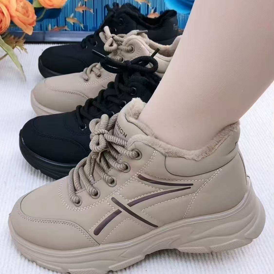 特厚加绒鞋老北京棉鞋宽头皮布防水防静电厚底超轻防滑耐磨不累脚,女鞋,棉鞋,淘宝优惠券,粉丝福利购,淘宝优惠卷