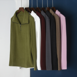 可外穿上衣 小个子秋冬加厚保暖修身 半拉链德绒卫衣女2025新款 爆款