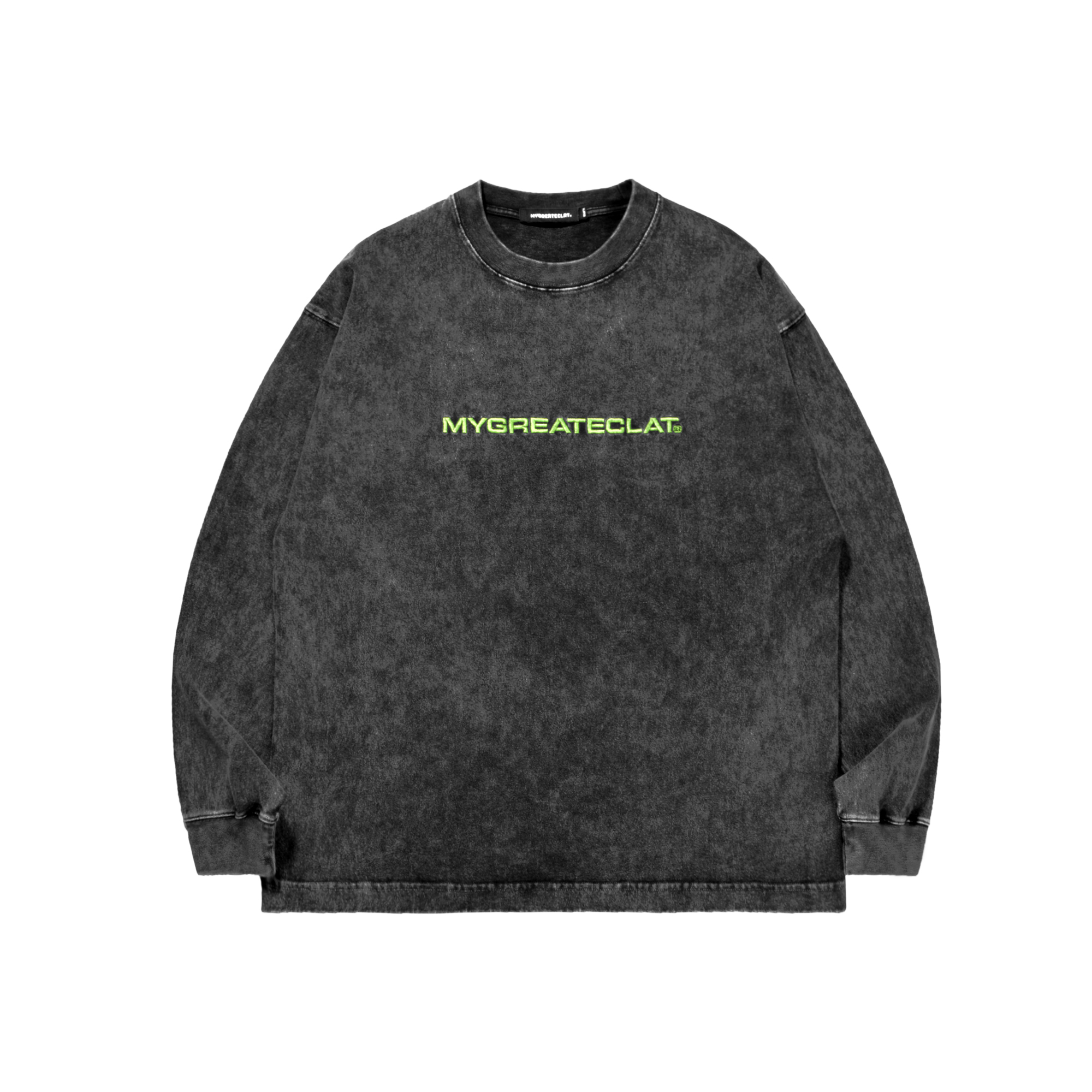 经典全称字体绣花重磅纯棉t恤