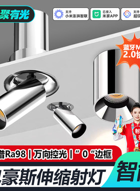 智能调光中古风包豪斯拉伸射灯