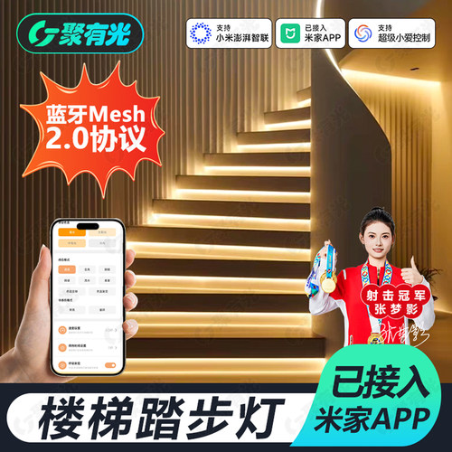 Mesh2.0智能楼梯踏步感应灯别墅