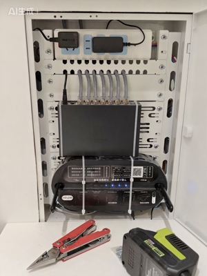 多媒体箱弱电箱理线架光猫路由器支架插板光纤模块配电箱内部改造