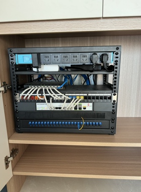 19英寸5U6U家用桌面开放式机架家用监控网络机柜简易机架音响支架