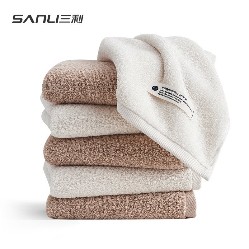 空中宝阁[新款三件套]三利毛巾有机棉毛巾浴巾组合套装礼盒礼品