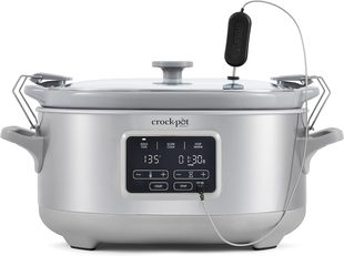 美国代购Crockpot Slow Cooker 真空烹饪慢炖锅带温度探针110v