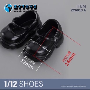 现货 1/12 ZY6013 12分bjd mjd ob24 妖精体 D男 出逃体玛丽珍鞋