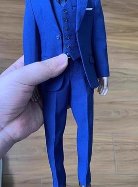 1/6 兵人西服 Toy center 回馈4英伦绅士蓝色宝蓝色西装套装 现货