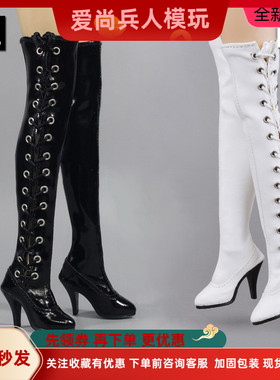 现货ZYTOYS 1/6兵人 长靴 空心 绑带长筒靴 ZY1016 适合包胶素体
