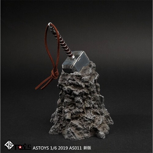 现货 ASTOYS 1/6  AS011 新版 复联 雷神 托尔 锤子地台套装 摆件