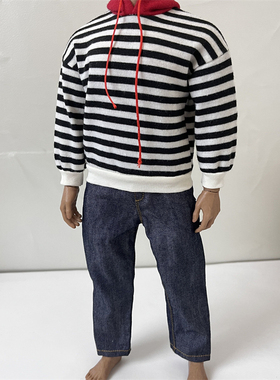 现货 1/6 潮流兵人 嘻哈 街头 宽松牛仔裤 DG028 可搭配AT027素体